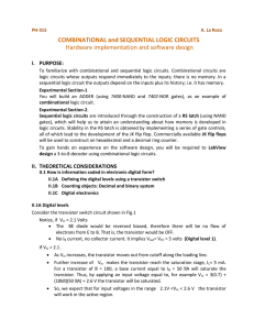 COMBINATIONAL and SEQUENTIAL LOGIC CIRCUITS Hardware