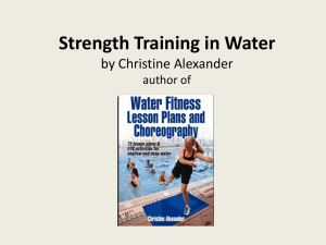 Strength Training in Water