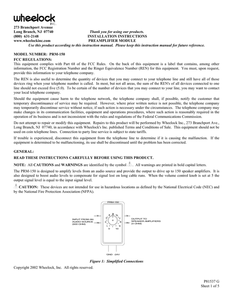 P81537 G Sheet 1 of 5 273 Branchport Avenue Long Branch, NJ