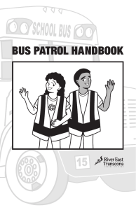 Bus Patrol Manual - River East Transcona School Division