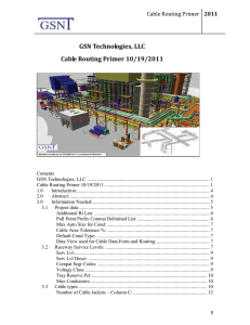 Cable Routing Primer - GSN Technologies, LLC