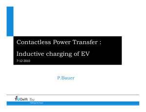 Contactless Power Transfer : Inductive charging of EV