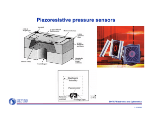 Piezoresistive pressure sensors