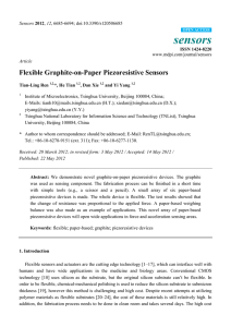 Flexible Graphite-on-Paper Piezoresistive Sensors