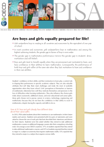 Are boys and girls equally prepared for life?