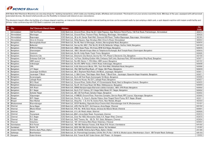 City 24x7 Electronic Branch Name Address 1 100 Feet Road