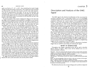 Description and Analysis of the EMG Signal