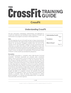 CrossFit Training Guide