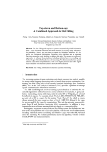 Top-down and Bottom-up: A Combined Approach to Slot Filling