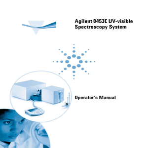 Agilent 8453E UV-visible Spectroscopy System