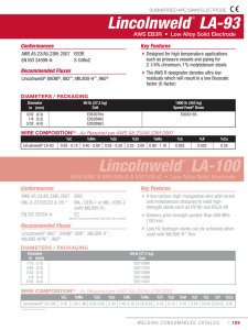 Lincolnweld LA-93 - Lincoln Electric
