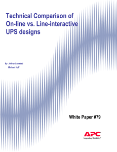 Technical comparison of On-line vs. Line