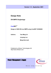 Design of Power correction circuit using TDA4862