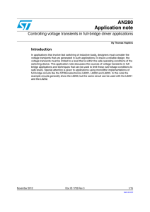 Controlling voltage transients in full