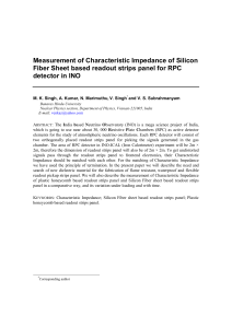 Measurement of Characteristic Impedance of Silicon