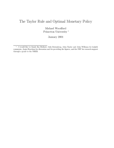 The Taylor Rule and Optimal Monetary Policy