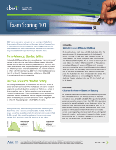 DSST Scoring Methodologies - DSST | Get College Credit
