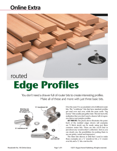 routed Edge Profiles
