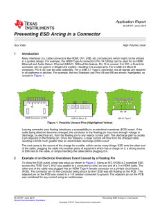Preventing ESD Arcing in a Connector
