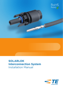 SOLARLOK Interconnection System Installation
