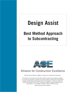 Design Assist - Alliance for Construction Excellence