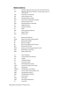 DMG abbreviations