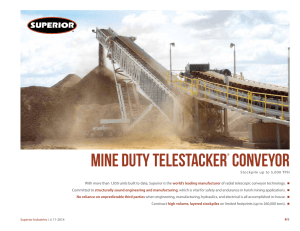 Mine Duty Telestacker® Conveyor