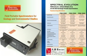 spectral evolution Field Portable Spectrometers for Geology and