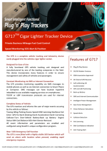 G717 Cigar Lighter Tracker Device