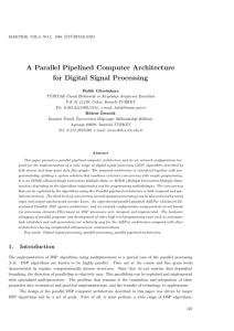 A Parallel Pipelined Computer Architecture for Digital Signal