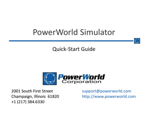 PowerWorld Simulator Quick Start
