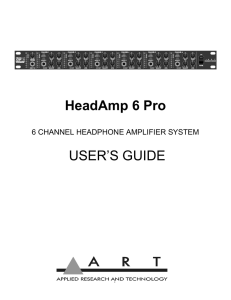 HeadAmp 6 Pro Manual