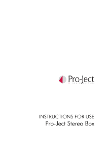 Pro-Ject Stereo Box - Box Design by Pro