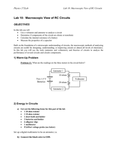 Lab 10: Macroscopic View of RC Circuits