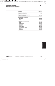 6L Fluorescent Luminaires Hazardous and Non