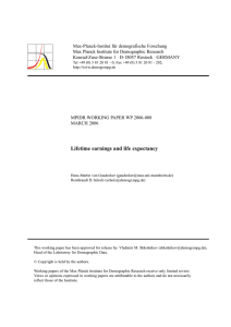 Lifetime earnings and life expectancy