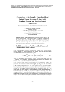 Comparison of the Complex Valued and Real Valued Neural