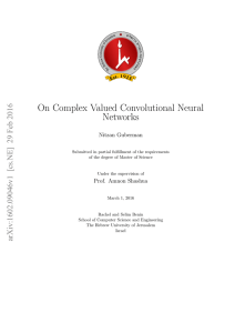 On Complex Valued Convolutional Neural Networks