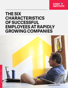 the six characteristics of successful employees at rapidly growing