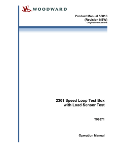 2301 Speed Loop Test Box with Load Sensor Test