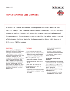 tsmc standard cell libraries