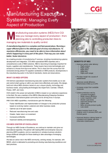 Manufacturing Execution Systems: Managing Every Aspect of