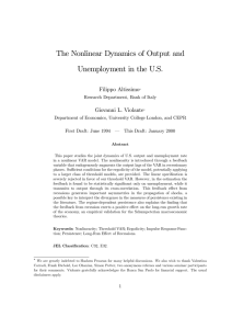 The Nonlinear Dynamics of Output and Unemployment in the U.S.