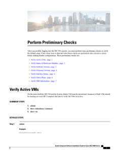 Perform Preliminary Checks