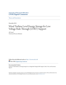 Wind Turbine Level Energy Storage for Low Voltage Ride Through