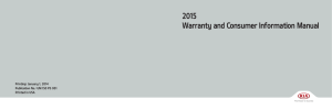 2015 Warranty and Consumer Information Manual