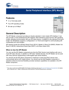 Serial Peripheral Interface (SPI) Master