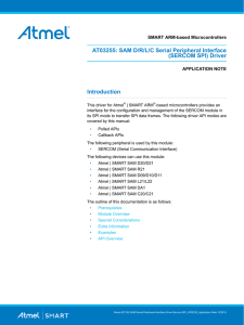 AT03255: SAM D/R/L/C Serial Peripheral Interface