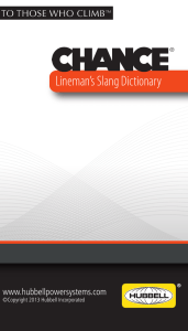Lineman`s Slang Dictionary