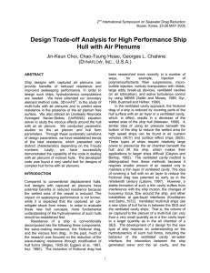 Design Trade-off Analysis for High Performance Ship